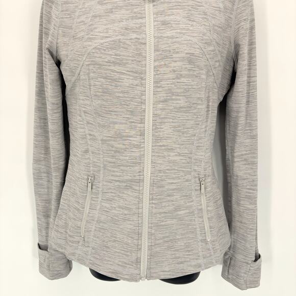 Lululemon Define Jacket 10 Full Zip Light Gray Gym Workout Training Yoga - Picture 3 of 10